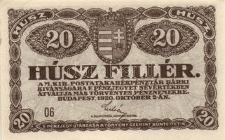 1920. 20f (3x) T:I,I-