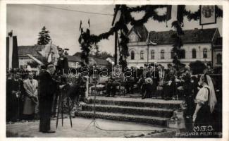 Szászrégen entry of the Hungarian troops, Horthy