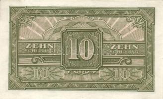 Ausztria / Szövetséges katonai megszállás 1944. 10Sch (2x) sorszámkövető T:I
Austria / Allied Milita...