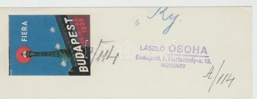 1938 Osoha László: Kőbányában. Vintage fotó, hátoldalán szerzői pecséttel, 19x16cm