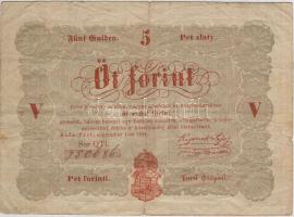 1848. 5Ft "Kossuth-bankó" T:III