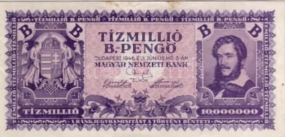 1946. 10.000.000B.-pengő T:II+
