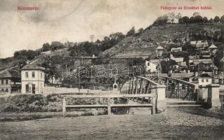 Kolozsvár Citadel with Erzsébet bridge, the shop of János Kiss (fl)