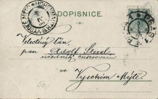 Praha Na Prikope, street litho