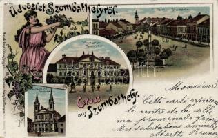 1898 Szombathely, szőlő, litho