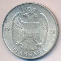Jugoszlávia 1938. 50D Ag "II. Péter" T:2-
Yugoslavia 1938. 50 Dinara Ag "Peter II&quo...