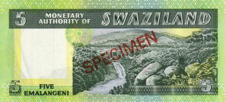 Sváziföld 1974. 5E "Specimen" + máltai kereszt fny-sal T:I