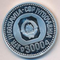 Jugoszlávia 1987. 3000D Ag "Karadzsics" T:PP
Yugoslavia 1987. 3000 Dinara Ag "Karadzi...
