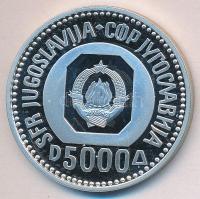 Jugoszlávia 1987. 5000D Ag "Karadzsics" T:PP
Yugoslavia 1987. 5000 Dinara Ag "Karadzi...