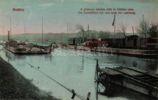 Gombos steam ferry with train