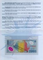 Románia 2000. "Napfogyatkozás" 2000L díszkiadásban T:I