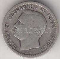 Szerbia 1875. 50p Ag "Milan Obrenovic" T:3
Serbia 1875. 50 Para Ag "Milan Obrenovic&q...