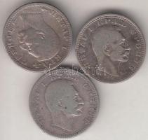 Szerbia 1904-1915. 50p Ag "I. Péter" (3x) T:3
Serbia 1904-1915. 50 Para Ag "Peter I&q...