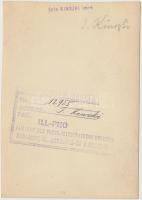 cca 1933 Kinszki Imre (1901-1945): Rácsos árnyak. Vintage kópia, hátoldalán szerzői pecséttel, 16x11...