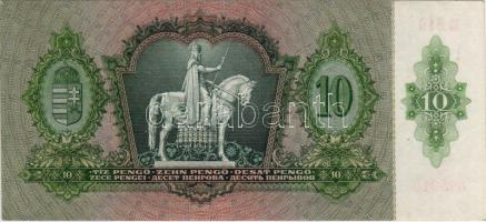 1936. 10P a rajta ábrázolt hölgy eredeti aláírásával T:I