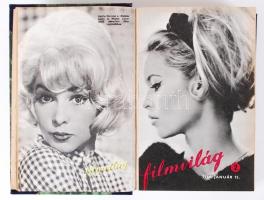 1963-1964 Filmvilág, 2 teljes évfolyam, bekötve, jó állapotban