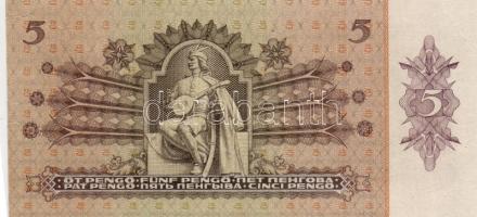 1939. 5P Csak hátlapi nyomat T:I