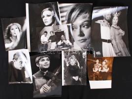 1950-1980 16db sajtófotó magyar színészekről (Mácsai Pál, Márkus László, Tábori Nóra, etc.), 13x18-1...