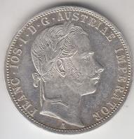 Ausztria 1861A 1Fl Ag "Ferenc József" T:1-,2 Austria 1861A 1 Florin Ag "Franz Joseph" C:AU,XF