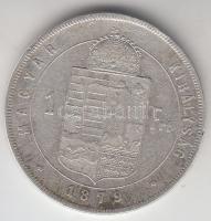 1879KB 1Ft Ag "Középcímer" T:2-