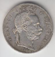 1868GYF 1Ft Ag "Angyalos Címer" T:2 ph.