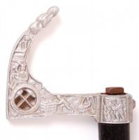 Fa bányászfokos fém fejjel /
Miner's axe with metal head, 90cm