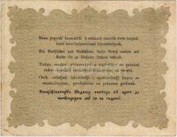 1849. 10Ft feketén nyomott szöveg és számok erősen jobbra tolódva! T:II Csak hajtva, den nem törve!