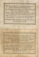 1849. 15Kr (2x) 2klf színvariáns T:II-/III