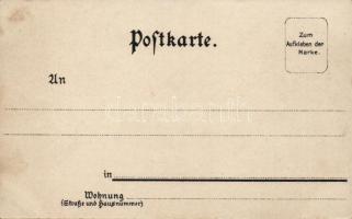 Australian natives and kangaroos, 'Nationalitäten' series litho