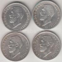 Románia 1910-1914. 2L Ag (4x) T:vegyes
Romania 1910-1914. 2 Lei Ag (4x) C:mixed
