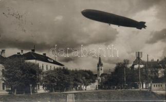 Nagyszeben with Zeppelin, photo
