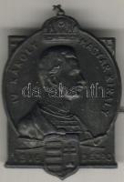 1916. "IV. Károly" koronázási fém kitűző T:2