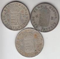 1849NB 6Kr Ag (3x) T:2-,3