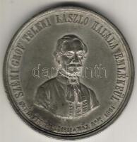 1861. "Gr. Teleki László" fém plakett T:2-