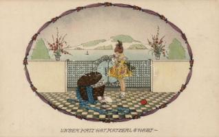 Unser Katz hat Katzerl g'habt..., litho s: Mela Koehler