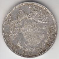 1869KB 1Ft Ag "Angyalos címer" T:2