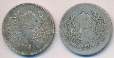Ausztria 1894-1915. 1Kr Ag (2x) T:2-,3
Austria 1894-1915. 1 Kreuzer Ag (2x) C:VF,F