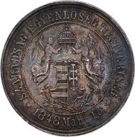 Arad 1874. Történelmi Ag+Br emlékérem pár az aradi vértanúk kivégzésének 25. évi gyászemlékére (12.0...