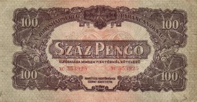 1944. 100P + 20p + 5P "A Vöröshadsereg Parancsnoksága" T:III,III-