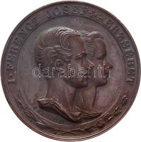 1857. "I Ferenc József - Erzsébet / Az 1857 évi legmagasabb körút emlékére, a Jász Kun Kerületek - Jászberény május 13" Br emlékérem. Szign.: Carl Radnitzky (33.62g/38.3mm) T:2 Hungary 1857. "The tour of the imperial couple in Hungary" Br commemorative medallion. Sign: C. RADNITZKY (33.62g/38.3mm) C:XF