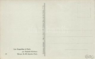 Les Zeppelins á Paris; Erotic art postcard s: Raphael Kirchner