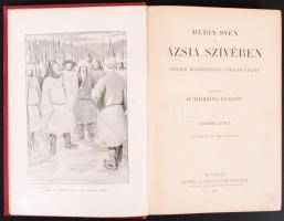Magyar Földrajzi Társaság könyvtára: Hedin, Sven Ázsia szívében I.-II. kötetek. Tízezer kilométernyi...