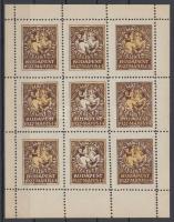 1927 IV. Magyar Filatelista Nap levélzáró kisív