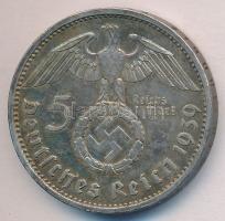 Német 3. Birodalom 1939A 5M Ag "Hindenburg" T:2,2-
German Third Reich 1939A 5 Marks Ag &qu...