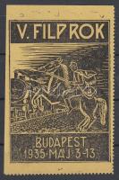 1935 V. Filprok Budapest levélzáró