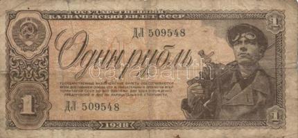 Szovjetunió 1938. 1R (2x) + 5R T:III,III-
Soviet Union 1938. 1 Ruble (2x) + 5 Rubles C:F,VG