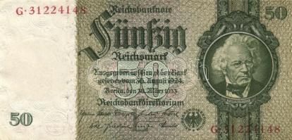 Németország 1906. 10M + 1910. 1000 Mark + 1929. 10M + 1929. 20M + 1933. 50M T:vegyes
Germany 1906. 1...