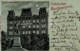 Budapest V. Magyar Francia Biztosító, Eötvös-szobor litho