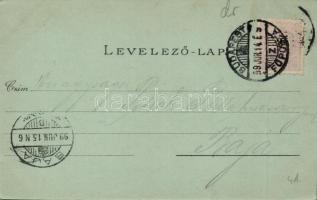 1899 Budapest V. Nemzeti Színház litho