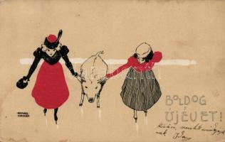 New Year litho s: Raphael Kirchner